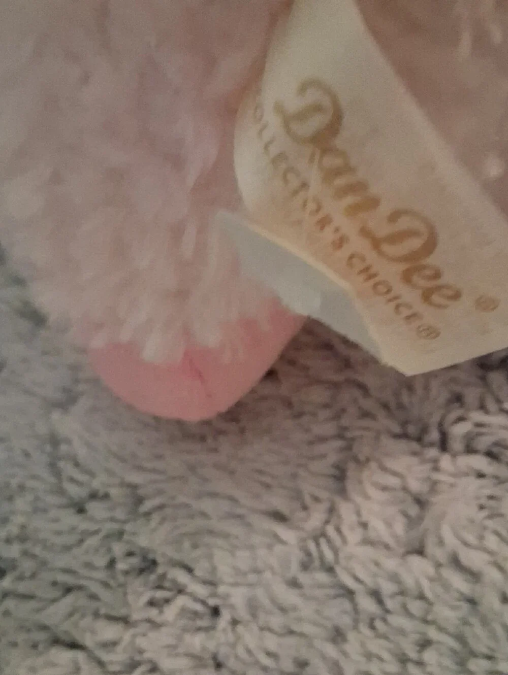 Pink Plush Lamb DanDee Small Pet Toy - Soft Stuffed Animal